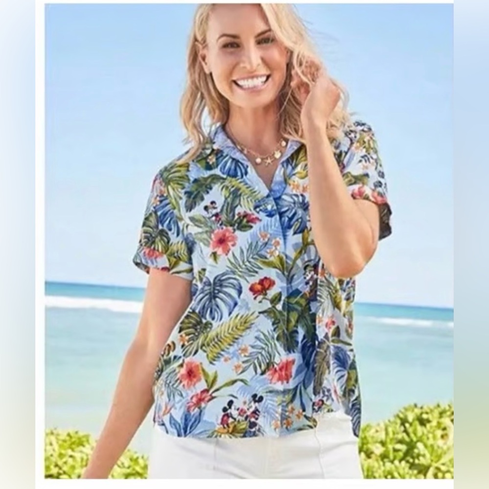 Disney Tommy Bahama Jungle Jubilee Camp Shirt Medium - Picture 3 of 13